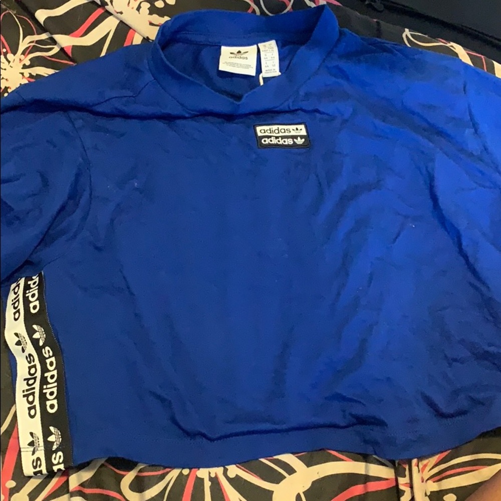 Adidas Crop-Top ( Navy Blue )